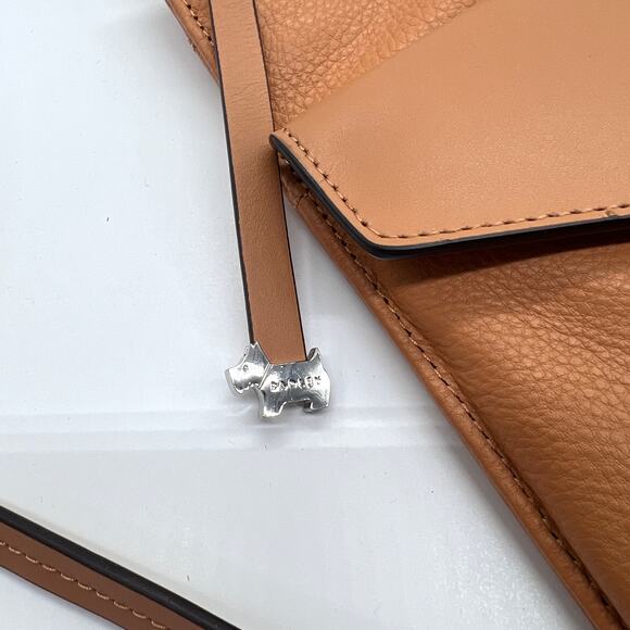 RADLEY LONDON Wilton Way Crossbody Tan Leather Slim Tab Travel Pockets NEW - Picture 11 of 16